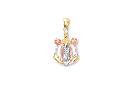 Religious Mother Mary Anchor Pendant